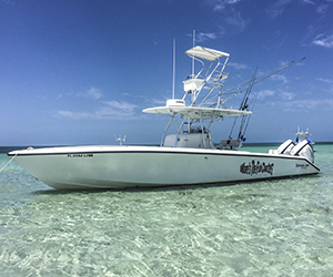 Venture 34 center console fishing boat Key West. Wares The Fish Fishing Charters out of Oceans Edge Marina Resort